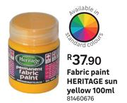 Heritage Sun Yellow Fabric Paint-100ml