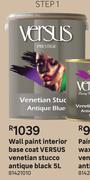 Versus Venetian Stucco Antique Black Interior Base Coat Wall Paint-5L