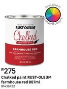 Rust Oleum Farmhouse Red Chalked Paint-887ml