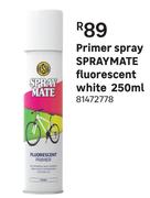 Spraymate Fluorescent White Primer Spray-250ml