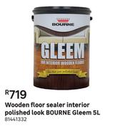 Bourne Gleem Polished Look Interior Wooden Floor Sealer-5L