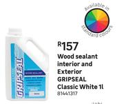 Gripseal Classic White Interior & Exterior Wood Sealant-1L