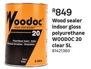 Woodoc 20 Polyurethane Indoor Gloss Wood Sealer Clear-5L