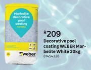 Weber Decorative Pool Coating Marbelite (White)-20kg