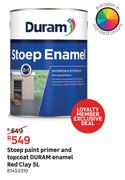 Duram Stoep Paint Primer & Topcoat Enamel (Red Clay)-5Ltr