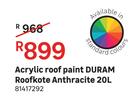 Duram Acrylic Roof Paint Roofkote Anthracite-20L