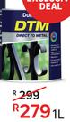 Duram Metal Paint DTM Smooth (Black)-1Ltr