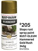 Rust-Oleum Hammered Gol Rush Stops Rust Spray Paint-340g 