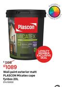 Plascon Wall Paint Exterior Matt Micatex Cape Fynbos-20L