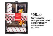 Hamiltons Diy Trayset With Multipurpose Roller Value 225mm