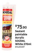Soudle Sealant Paintable Acrylic White 270ml