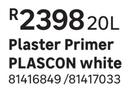 Plascon White Plaster Primer-20Ltr