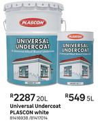 Plascon Universal Undercoat (White)-20Ltr