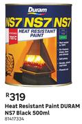 Duram Heat Resistant Paint Duram NS7 (Black)-500ml 