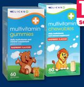 Clicks Multivitamin-60 Gummies & 60 Chewable Tablets Per Offer