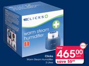 Clicks Warm Steam Humidifier (3 Litre)s-Each