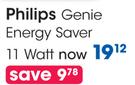Philips Genie Energy Saver 11 Watt-Each
