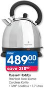 Russell Hobbs 1.7L Stainless Steel Dome Cordless Kettle