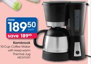 Kambrook 10 Cup Coffee Maker With Keep-Warm Thermal Jug KBCM1001
