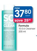 Formula 10.0.6 Cleanser-200ml Each