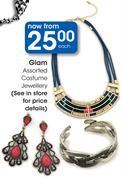Glam Assorted Costume Jewellery-Each