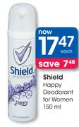 Shield Happy Deodorant For Women-150ml