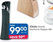 Clicks Gravity Electronic Pepper Mill-Per Set