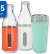 Clicks Glass Water Bottle-Each