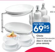 Clicks Selected Serveware-Per Set