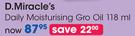 Dr.Miracle's Daily Moisturising Gro Oil-118ml