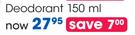 Sanex For Women Deodorant-150ml Each