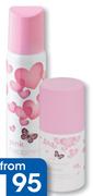 Revlon Body Spray-90ml Each