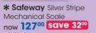 Safeway Silver Stripe Mechanical Scale-Each