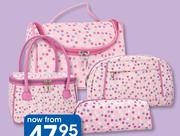 Clicks Pink Dot Cosmetics Purses Or Toiletry Bags-Each