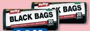 Tuffy 20 Black Bags-Per Pack