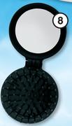Clicks Travel Hairbrush And Mini Mirror