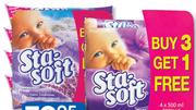 Sta-Soft Fabric Softener-4x500ml Refills Per Pack