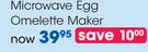 Clicks Microwave Egg Omelette Maker