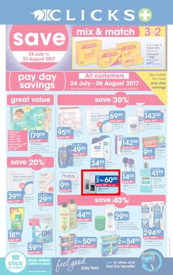 Clicks : Pay Day Savings (24 July - 23 Aug 2017), page 1