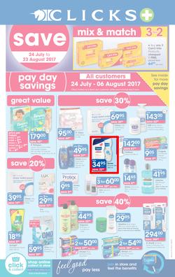 Clicks : Pay Day Savings (24 July - 23 Aug 2017), page 1