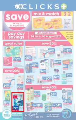 Clicks : Pay Day Savings (24 July - 23 Aug 2017), page 1