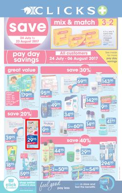 Clicks : Pay Day Savings (24 July - 23 Aug 2017), page 1