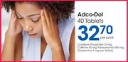 Adco-Dol 40 Tablets-Per Pack