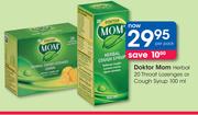Doktor Mom Herbal 20 Throat Lozenges Cough Syrup-100ml Per Pack