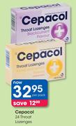 Cepacol 24 Throat Lozenges-Per Pack