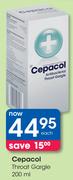 Cepacol Throat Gargle Each-200ml