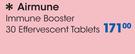 Airmune Immune Booster 30 Effervescent Tablets-Per Pack