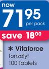 Vitaforce Tonzolyt 100 tablets-Per Pack