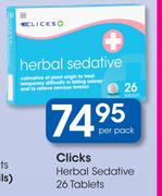Clicks Herbal Sedative 26 Tablets-Per Pack