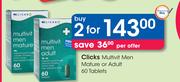 Clicks Multivit Men Mature Or Adult 60 Tablets-For 2